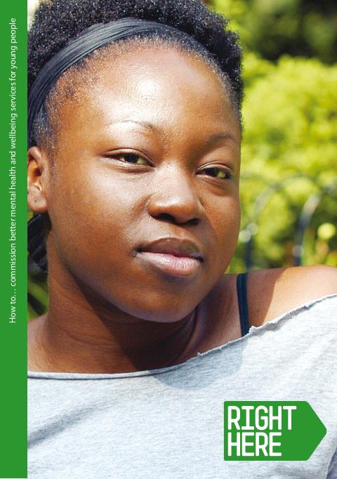 Cover of Right Here: How to… commission better mental health and wellbeing services for young people