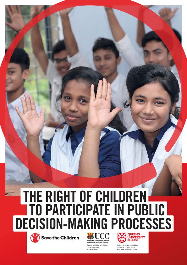 Cover of The Right of Children to Participate in Public Decision-Making Processes