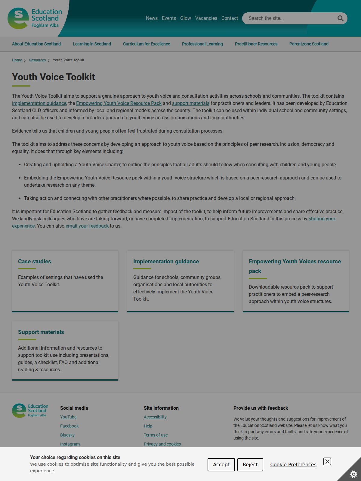 Cover of Youth Voice Toolkit